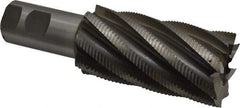 Interstate - 2" Diam, Fine Pitch, 4" LOC, 8 Flute Cobalt Roughing Square End Mill - Uncoated, 6-1/2" OAL, 1-1/4" Shank Diam, Single End - Americas Industrial Supply