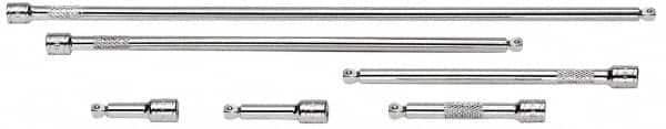 SK - 1/4" Drive Socket Wobble Extension Set - 6 Pieces, Includes 1-1/2, 2, 4, 6, 10, 14" Lengths - Americas Industrial Supply