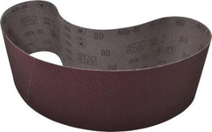 3M - 1/2" Wide x 18" OAL, 45 Trizact Grit, Aluminum Oxide Abrasive Belt - Aluminum Oxide, Extra Fine, Coated, X Weighted Cloth Backing, Series 237AA - Americas Industrial Supply