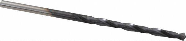 Chicago-Latrobe - #40 135° High Speed Steel Jobber Drill - TiAlN Finish, Right Hand Cut, Spiral Flute, Straight Shank, 2-3/8" OAL, Split Point - Americas Industrial Supply