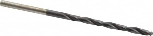 Chicago-Latrobe - #41 135° High Speed Steel Jobber Drill - TiAlN Finish, Right Hand Cut, Spiral Flute, Straight Shank, 2-3/8" OAL, Split Point - Americas Industrial Supply