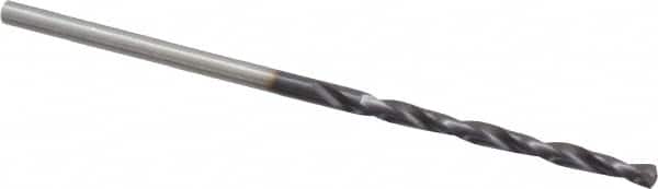 Chicago-Latrobe - #49 135° High Speed Steel Jobber Drill - TiAlN Finish, Right Hand Cut, Spiral Flute, Straight Shank, 2" OAL, Split Point - Americas Industrial Supply