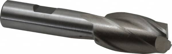 Interstate - 7/8", 1-1/2" LOC, 5/8" Shank Diam, 3-3/4" OAL, 2 Flute, Cobalt Square End Mill - Single End, Uncoated, Spiral Flute, Centercutting, Right Hand Cut, Right Hand Flute - Americas Industrial Supply