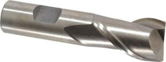 Interstate - 15/16", 1-1/2" LOC, 3/4" Shank Diam, 3-5/8" OAL, 2 Flute, Cobalt Square End Mill - Single End, Uncoated, Spiral Flute, Centercutting, Right Hand Cut, Right Hand Flute - Americas Industrial Supply