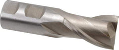 Interstate - 1-1/8", 1-5/8" LOC, 1" Shank Diam, 3-7/8" OAL, 2 Flute, Cobalt Square End Mill - Single End, Uncoated, Spiral Flute, Centercutting, Right Hand Cut, Right Hand Flute - Americas Industrial Supply