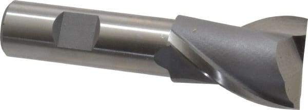 Interstate - 1-3/16", 1-5/8" LOC, 3/4" Shank Diam, 3-7/8" OAL, 2 Flute, Cobalt Square End Mill - Single End, Uncoated, Spiral Flute, Centercutting, Right Hand Cut, Right Hand Flute - Americas Industrial Supply