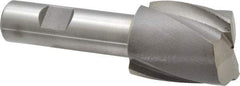 Interstate - 1-3/8", 1-5/8" LOC, 3/4" Shank Diam, 4-1/8" OAL, 2 Flute, Cobalt Square End Mill - Single End, Uncoated, Spiral Flute, Centercutting, Right Hand Cut, Right Hand Flute - Americas Industrial Supply