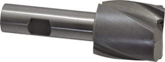 Interstate - 1-1/2", 1-5/8" LOC, 3/4" Shank Diam, 4-1/8" OAL, 2 Flute, Cobalt Square End Mill - Single End, Uncoated, Spiral Flute, Centercutting, Right Hand Cut, Right Hand Flute - Americas Industrial Supply