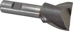 Interstate - 1-5/8", 1-5/8" LOC, 3/4" Shank Diam, 4-1/8" OAL, 2 Flute, Cobalt Square End Mill - Single End, Uncoated, Spiral Flute, Centercutting, Right Hand Cut, Right Hand Flute - Americas Industrial Supply