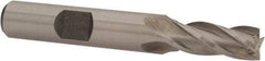 Interstate - 5/16", 3/4" LOC, 3/8" Shank Diam, 2-1/2" OAL, 4 Flute, Cobalt Square End Mill - Single End, Uncoated, Spiral Flute, 30° Helix, Centercutting, Right Hand Cut, Right Hand Flute - Americas Industrial Supply