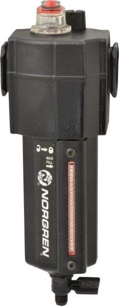 Norgren - 3/4" NPT, 250 Max psi Standard Micro Fog Lubricator - Metal Bowl with Sight Glass, Aluminum Body, 138 CFM, 175°F Max Temp, 3.15" Wide x 9.07" High - Americas Industrial Supply