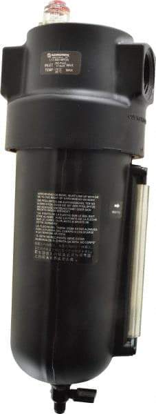 Norgren - 1 NPT Port, 250 Max psi, Heavy-Duty Lubricator - Metal Bowl with Sight Glass, Aluminum Body, 275 CFM, 175°F Max, 4-1/2" Wide x 12.43" High - Americas Industrial Supply