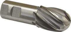 Interstate - 1-1/2" Diam, 2" LOC, 6 Flute Cobalt Ball End Mill - Uncoated, Single End, 4-1/2" OAL, 1-1/4" Shank Diam, Spiral Flute - Americas Industrial Supply