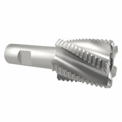 Interstate - 1-1/2" Diam, Coarse Pitch, 2" LOC, 6 Flute Cobalt Roughing Square End Mill - Uncoated, 4-1/4" OAL, 3/4" Shank Diam, Single End - Americas Industrial Supply
