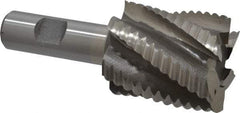 Interstate - 1-3/4" Diam, Coarse Pitch, 2" LOC, 6 Flute Cobalt Roughing Square End Mill - Uncoated, 4-1/4" OAL, 3/4" Shank Diam, Single End - Americas Industrial Supply