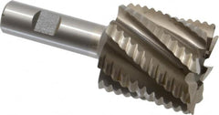 Interstate - 2" Diam, Coarse Pitch, 2" LOC, 8 Flute Cobalt Roughing Square End Mill - Uncoated, 4-1/2" OAL, 3/4" Shank Diam, Single End - Americas Industrial Supply