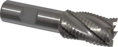 Interstate - 1" Diam, Coarse Pitch, 1-1/2" LOC, 5 Flute Cobalt Roughing Square End Mill - Uncoated, 3-3/4" OAL, 3/4" Shank Diam, Single End - Americas Industrial Supply