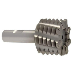 Interstate - 2" Diam, Coarse Pitch, 1-1/8" LOC, 8 Flute Cobalt Roughing Square End Mill - Uncoated, 3-3/8" OAL, 3/4" Shank Diam, Single End - Americas Industrial Supply
