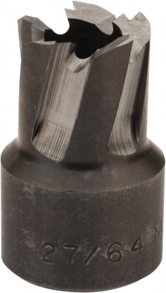 Hougen - 27/64" Diam x 1/4" Deep High Speed Steel Annular Cutter - Americas Industrial Supply