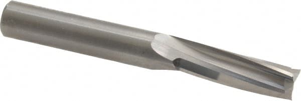 Onsrud - 3/8" Cutting Diam x 1-1/8" Length of Cut, 3 Flute, Upcut Spiral Router Bit - Uncoated, Right Hand Cut, Solid Carbide, 3" OAL x 3/8" Shank Diam, Three Edge, 10° Helix Angle - Americas Industrial Supply