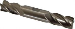 Interstate - 1", 1-7/8" LOC, 1" Shank Diam, 6-3/8" OAL, 4 Flute, High Speed Steel Square End Mill - Double End, Uncoated, Spiral Flute, 30° Helix, Centercutting, Right Hand Cut, Right Hand Flute - Americas Industrial Supply
