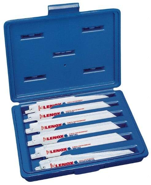 Lenox - 8" Long x 1" Thick, Bi-Metal Reciprocating Saw Blade - 8 TPI, Toothed Edge, Universal Shank - Americas Industrial Supply