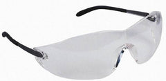 MCR Safety - Clear Lenses, Frameless Safety Glasses - Scratch Resistant, Metal Frame, Size Universal, Wrap Around - Americas Industrial Supply