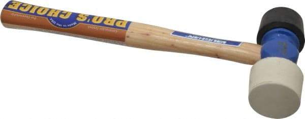 Vaughan Bushnell - 1-1/2 Lb Head Rubber Mallet - 14" OAL, Wood Handle - Americas Industrial Supply