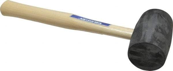 Vaughan Bushnell - 1-1/4 Lb Head Rubber Mallet - 10-5/8" OAL, Wood Handle - Americas Industrial Supply