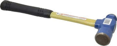 Vaughan Bushnell - 2 Lb Head Ball Pein Hammer - Fiberglass Handle, 15" OAL, Fiberglass with Cushion Grip - Americas Industrial Supply