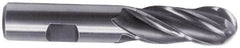 Hertel - 11mm Diam, 1" LOC, 4 Flute Cobalt Ball End Mill - Uncoated, Single End, 2-11/16" OAL, 3/8" Shank Diam - Americas Industrial Supply