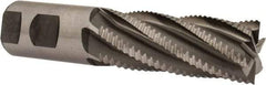 Interstate - 1-1/4" Diam, Coarse Pitch, 3" LOC, 6 Flute Cobalt Roughing Square End Mill - Uncoated, 5-1/2" OAL, 1-1/4" Shank Diam, Single End, Centercutting - Americas Industrial Supply