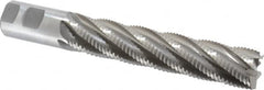 Interstate - 1-1/4" Diam, Coarse Pitch, 6" LOC, 6 Flute Cobalt Roughing Square End Mill - Uncoated, 8-1/2" OAL, 1-1/4" Shank Diam, Single End, Centercutting - Americas Industrial Supply