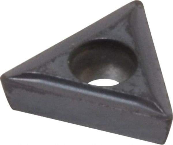 Kennametal - TPMT21.51 LF Grade KC5025 Carbide Turning Insert - TiAlN Finish, 60° Triangle, 1/4" Inscr Circle, 3/32" Thick, 1/64" Corner Radius - Americas Industrial Supply
