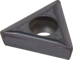 Kennametal - TPMT21.51 LF Grade KC5025 Carbide Turning Insert - TiAlN Finish, 60° Triangle, 1/4" Inscr Circle, 3/32" Thick, 1/64" Corner Radius - Americas Industrial Supply