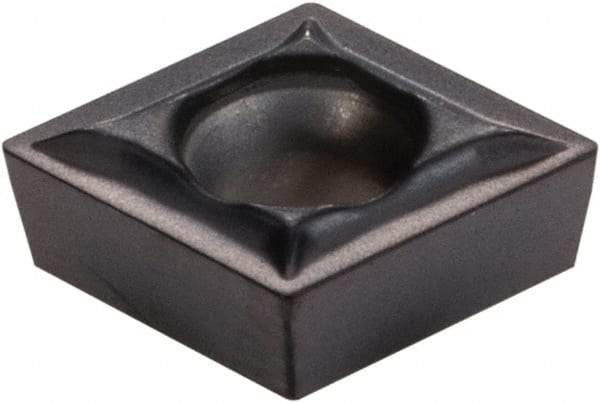 Kennametal - CCMT21.50.5 LF Grade KC5025 Carbide Turning Insert - TiAlN Finish, 80° Diamond, 1/4" Inscr Circle, 3/32" Thick, 0.0079" Corner Radius - Americas Industrial Supply
