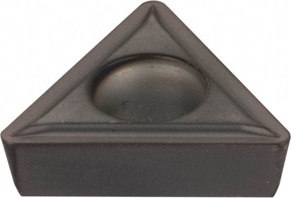 Kennametal - TPMT32.52 LF Grade KC5025 Carbide Turning Insert - TiAlN Finish, 60° Triangle, 3/8" Inscr Circle, 5/32" Thick, 1/32" Corner Radius - Americas Industrial Supply
