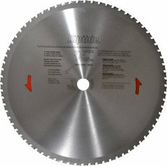 Porter-Cable - 14" Diam, 1" Arbor Hole Diam, 72 Tooth Wet & Dry Cut Saw Blade - Carbide-Tipped, Cutoff Action, Standard Round Arbor - Americas Industrial Supply