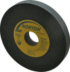 Norton - 6" Diam x 1-1/4" Hole x 3/4" Thick, I Hardness, 80 Grit Surface Grinding Wheel - Silicon Carbide, Type 1, Medium Grade, 4,140 Max RPM, Vitrified Bond, No Recess - Americas Industrial Supply