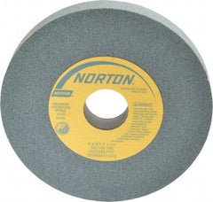 Norton - 6" Diam x 1-1/4" Hole x 3/4" Thick, I Hardness, 100 Grit Surface Grinding Wheel - Silicon Carbide, Type 1, Fine Grade, 4,140 Max RPM, Vitrified Bond, No Recess - Americas Industrial Supply