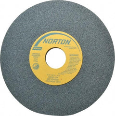Norton - 7" Diam x 1-1/4" Hole x 1/4" Thick, J Hardness, 80 Grit Surface Grinding Wheel - Silicon Carbide, Type 1, Medium Grade, 3,600 Max RPM, Vitrified Bond, No Recess - Americas Industrial Supply