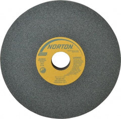 Norton - 8" Diam x 1-1/4" Hole x 1" Thick, I Hardness, 80 Grit Surface Grinding Wheel - Silicon Carbide, Type 1, Medium Grade, 3,600 Max RPM, Vitrified Bond, No Recess - Americas Industrial Supply