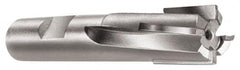 Made in USA - 1-1/2", 1-1/2" LOC, 1-1/4" Shank Diam, 4-1/2" OAL, 4 Flute, Carbide-Tipped Square End Mill - Single End, Uncoated, Spiral Flute, 6° Helix, Right Hand Cut, Right Hand Flute - Americas Industrial Supply