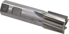 Made in USA - 1-1/8", 1-1/4" LOC, 1" Shank Diam, 4-1/4" OAL, 6 Flute, Carbide-Tipped Square End Mill - Single End, Uncoated, Spiral Flute, 6° Helix, Right Hand Cut, Right Hand Flute - Americas Industrial Supply