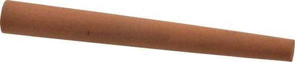 Norton - 4" Long x 1/2" Diam x 1/4" Thick, Aluminum Oxide Sharpening Stone - Round Tapered, Fine Grade - Americas Industrial Supply