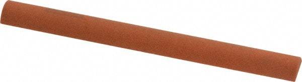Norton - 4" Long x 3/8" Diam Aluminum Oxide Sharpening Stone - Half Round, Fine Grade - Americas Industrial Supply