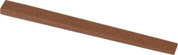 Norton - 4" Long x 5/16" Wide x 1/8" Thick, Aluminum Oxide Sharpening Stone - Taper, Medium Grade - Americas Industrial Supply