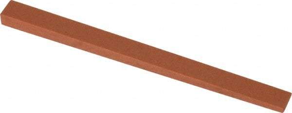 Norton - 4" Long x 5/16" Wide x 5/16" Thick, Aluminum Oxide Sharpening Stone - Taper, Fine Grade - Americas Industrial Supply