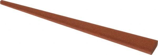 Norton - 4" Long x 3/8" Wide x 1/8" Thick, Aluminum Oxide Sharpening Stone - Taper, Fine Grade - Americas Industrial Supply