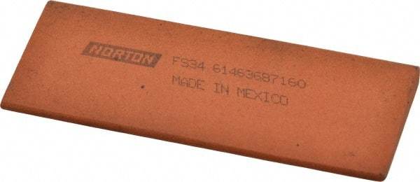 Norton - 4-1/2" Long x 1-3/4" Diam x 3/8" Thick, Aluminum Oxide Sharpening Stone - Round Edge Slip, Fine Grade - Americas Industrial Supply